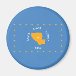 Vlag van Santa Clara (provincie VS, Californië) Magneet