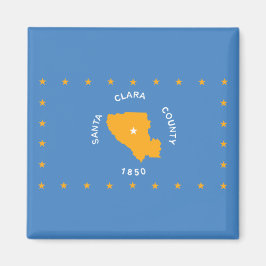 Vlag van Santa Clara (provincie VS, Californië) Magneet