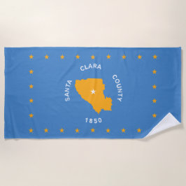 Vlag van Santa Clara (provincie VS, Californië) Strandlaken