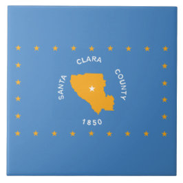 Vlag van Santa Clara (provincie VS, Californië) Tegeltje