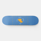Vlag van Santa Clara (VS-county, Californië) Persoonlijk Skateboard (Horizontaal)