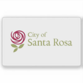 Vlag van Santa Rosa, Californië, Verenigde Staten Sticker