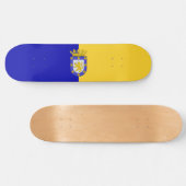 Vlag van Santiago (Chileense hoofdstad) Persoonlijk Skateboard (Horizontaal)
