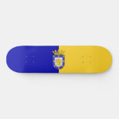Vlag van Santiago (Chileense hoofdstad) Persoonlijk Skateboard (Horizontaal)