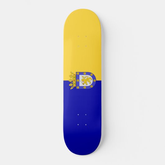 Vlag van Santiago (Chileense hoofdstad) Persoonlijk Skateboard (Voorkant)