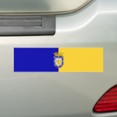 Vlag van Santiago (Chili) Bumpersticker (Op auto)
