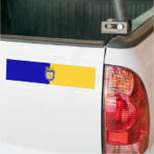 Vlag van Santiago (Chili) Bumpersticker (Op Truck)