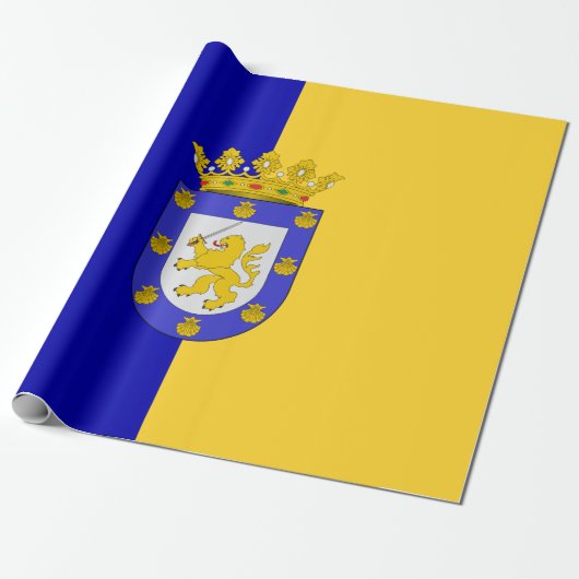 Vlag van Santiago (Chili) Cadeaupapier (Uitgerold)