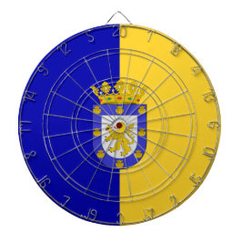 Vlag van Santiago (Chili) Dartbord