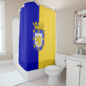 Vlag van Santiago (Chili) Douchegordijn (In situ)