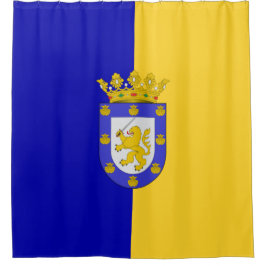 Vlag van Santiago (Chili) Douchegordijn