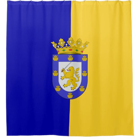 Vlag van Santiago (Chili) Douchegordijn (Voorkant)