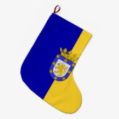 Vlag van Santiago (Chili) Grote Kerstsok (Voorkant (Hangend))