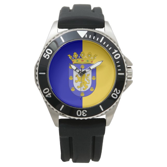 Vlag van Santiago (Chili) Horloge (Voorkant)