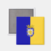 Vlag van Santiago (Chili) Magneet (Voorkant / Achterkant)