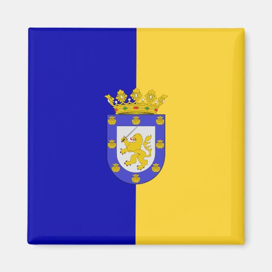 Vlag van Santiago (Chili) Magneet (Voorkant)