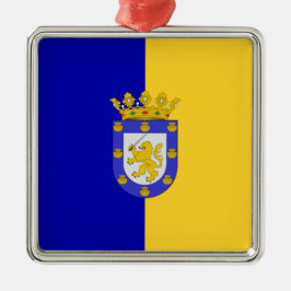 Vlag van Santiago (Chili) Metalen Ornament