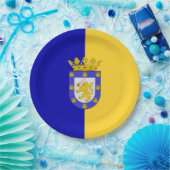 Vlag van Santiago (Chili) Papieren Bordje (Feest)