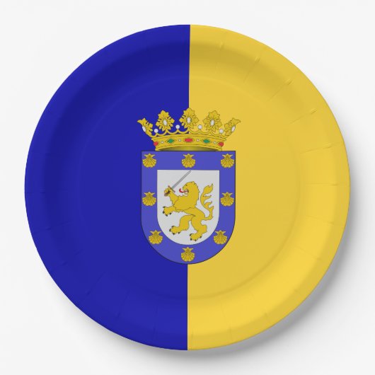 Vlag van Santiago (Chili) Papieren Bordje (Voorkant)