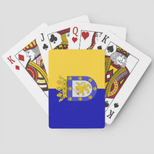 Vlag van Santiago (Chili) Pokerkaarten