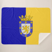 Vlag van Santiago (Chili) Sherpa Deken (Voorkant (horizontaal))