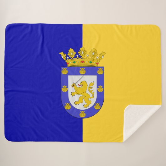 Vlag van Santiago (Chili) Sherpa Deken (Voorkant (horizontaal))