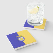 Vlag van Santiago (Chili) Stenen Onderzetter (Zijkant)