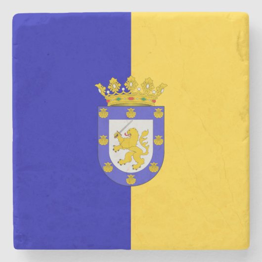 Vlag van Santiago (Chili) Stenen Onderzetter (Voorkant)