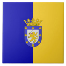 Vlag van Santiago (Chili) Tegeltje