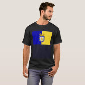 Vlag van Santiago de Chile T-shirt (Voorkant volledig)