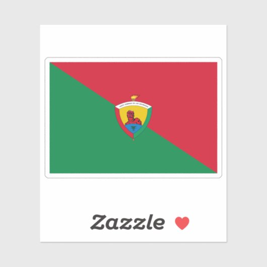 Vlag van Santo Domingo, Ecuador Sticker (Vel)