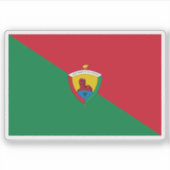 Vlag van Santo Domingo, Ecuador Sticker (Voorkant)
