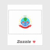 Vlag van São Miguel, Kaapverdië (Kaapverdië) Sticker (Vel)