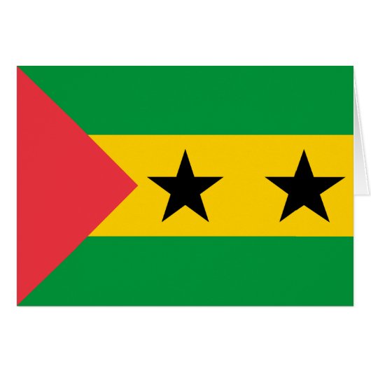 Vlag van Sao Tome en Principe (Voorkant Horizontaal)
