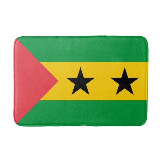 Vlag van Sao Tome en Principe Badmat (Voorkant)