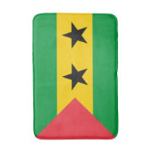 Vlag van Sao Tome en Principe Badmat (Voorkant Verticaal)