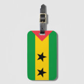 Vlag van São Tomé en Principe Bagagelabel (Voorkant (verticaal))