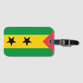 Vlag van São Tomé en Principe Bagagelabel (Voorkant (horizontaal))