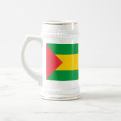 Vlag van Sao Tome en Principe Bierpul (Links)