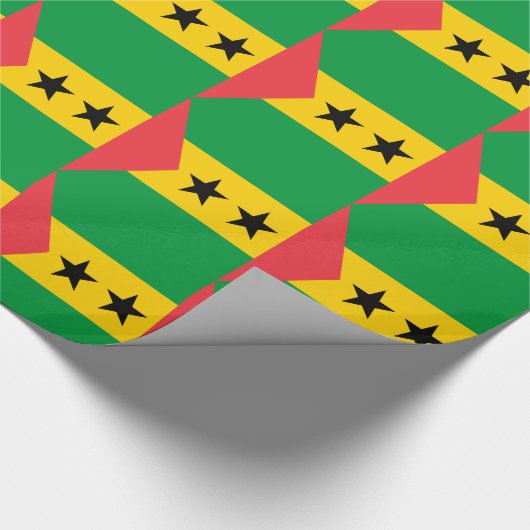 Vlag van Sao Tome en Principe Cadeaupapier (Hoek)