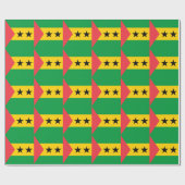 Vlag van Sao Tome en Principe Cadeaupapier (Vlak)