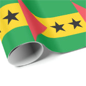 Vlag van Sao Tome en Principe Cadeaupapier (Rol Hoek)