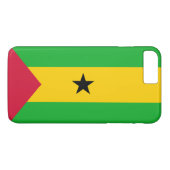 Vlag van Sao Tomé en Principe Case-Mate iPhone Case (Achterkant (Horizontaal))