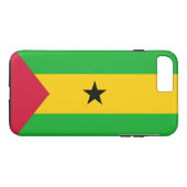 Vlag van Sao Tomé en Principe Case-Mate iPhone Case (Achterkant (Horizontaal))