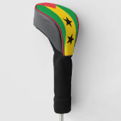 Vlag van Sao Tomé en Principe Golfheadcover (Schuin)