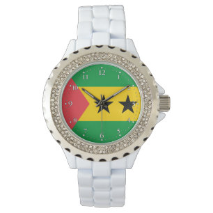 Vlag van Sao Tome en Principe Horloge