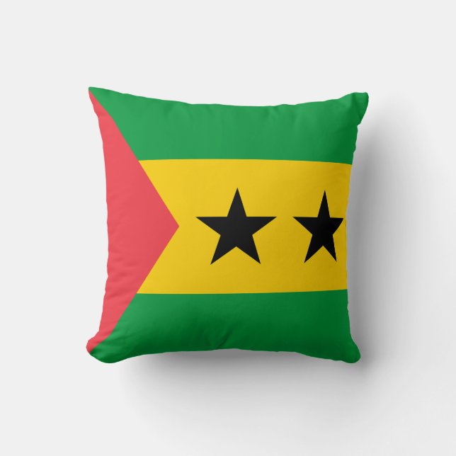 Vlag van Sao Tome en Principe Kussen (Voorkant)