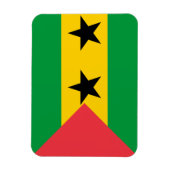 Vlag van Sao Tome en Principe Magneet (Verticaal)