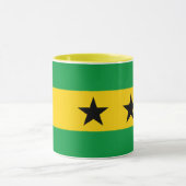 Vlag van Sao Tome en Principe Mok (Midden)
