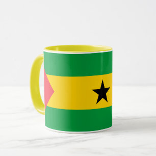 Vlag van Sao Tome en Principe Mok